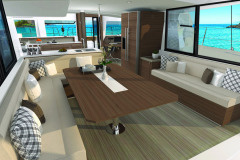 BALI 4.6 catamaran interior