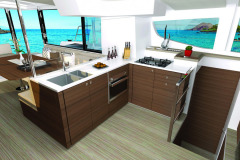 BALI 4.6 catamaran interior