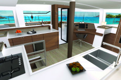 BALI 4.6 catamaran interior