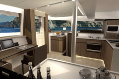 Bali 4.8 catamaran interior