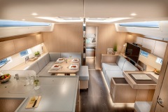 Bavaria C50 sailboat interior