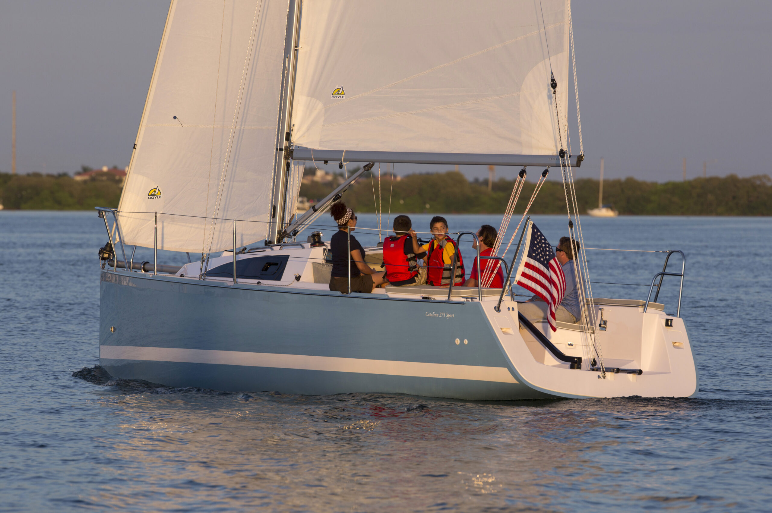 Catalina 275 Sport sailing in St. Pete, FL.