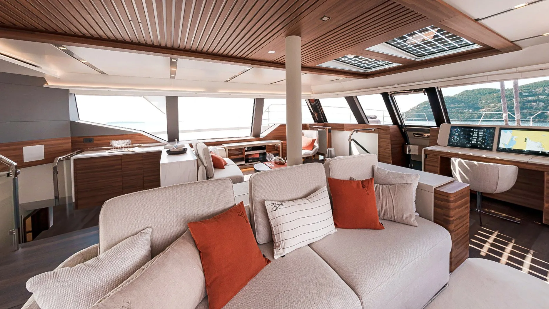 Thira 80 yacht interior
