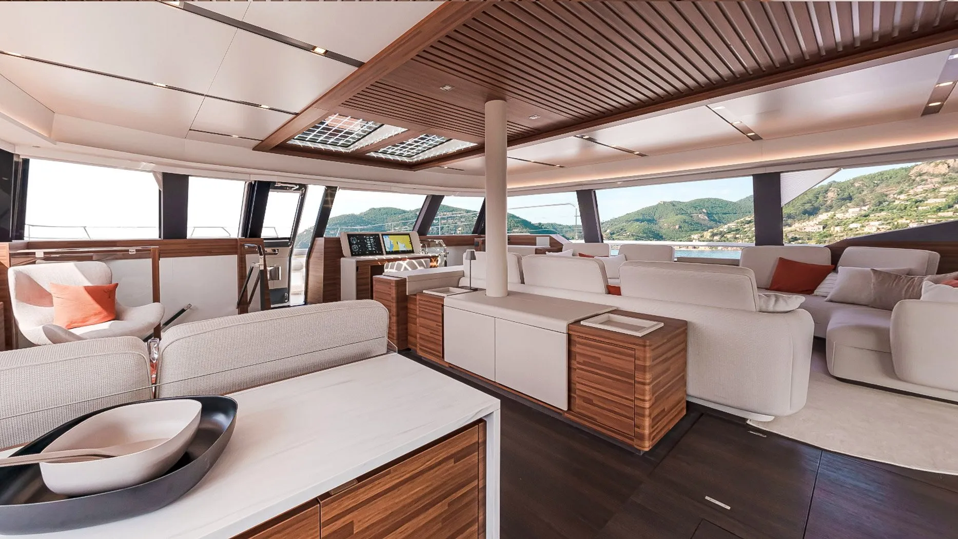 Thira 80 yacht interior