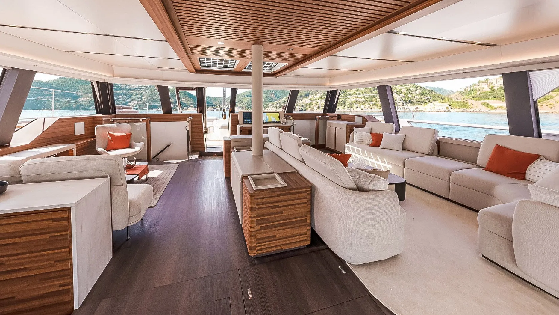 Thira 80 yacht interior