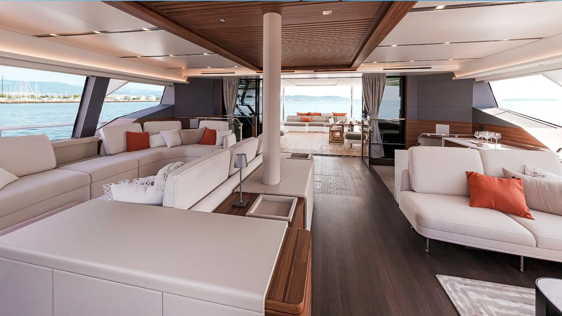 Thira 80 yacht interior