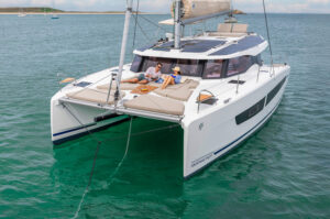 Fountaine Pajot 41 Catamaran on the water