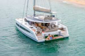 Fountaine Pajot 41 Catamaran on the water