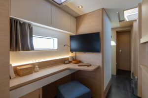 Fountaine Pajot 44 Power Catamaran interior and amenities