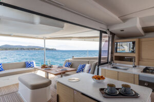 Fountaine Pajot 44 Power Catamaran interior and amenities