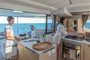 Fountaine Pajot 44 Power Catamaran interior and amenities