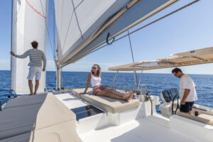 Fountaine Pajot 44 Power Catamaran interior and amenities